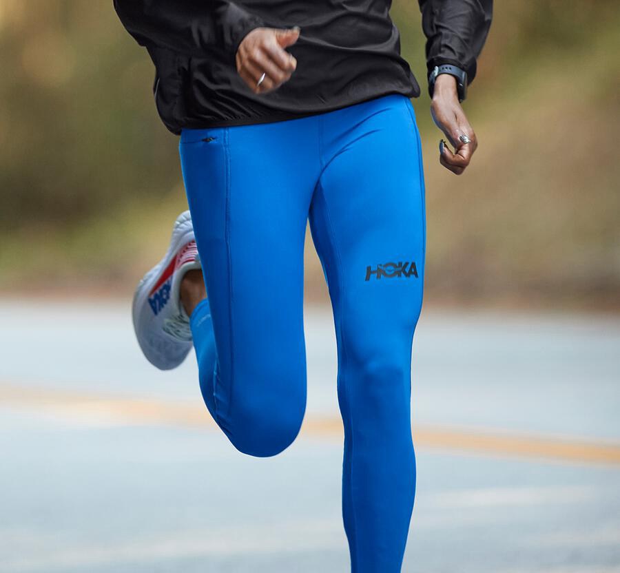 Hoka One One Nohavice Damske Modre - Performance Crop Tight - 35190-NREG